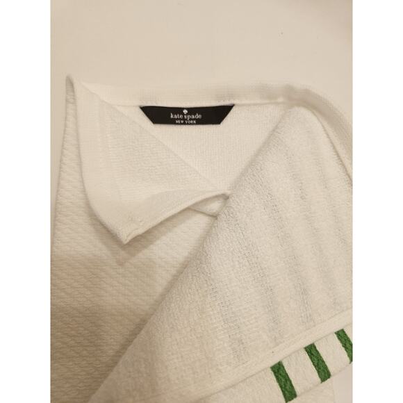 Kate Spade Set of 2 Kitchen Towels Rocks Glass Drink 17"X28" 100% Cotton White‎ - Picture 6 of 7